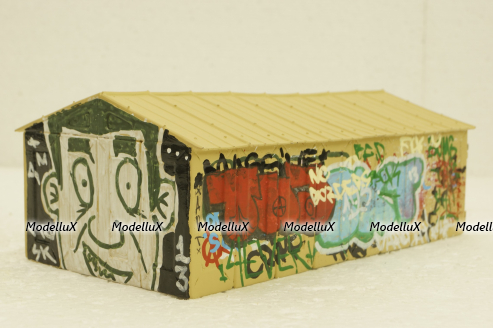 Гараж Л ДК-2В (Мариупольский), c графити TMT Models 1:43