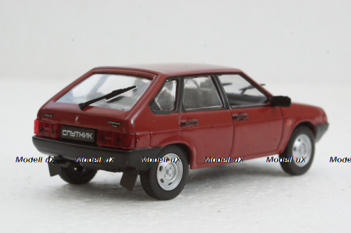 Ваз-2109 Спутник, красный,  (Запечатанный)  Автолегенды СССР №74, 1:43