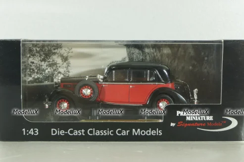 Maybach SW38 Hard top Spohn (Closed) 1935, black/red, 43702, Signature Model 1:43