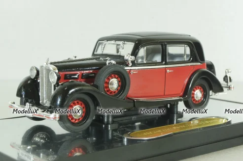 Maybach SW38 Hard top Spohn (Closed) 1935, black/red, 43702, Signature Model 1:43