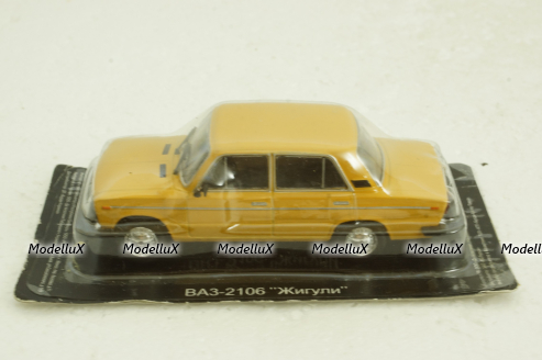 Ваз-2106 «Жигули»  1976, охра, Автолегенды СССР №56 1:43