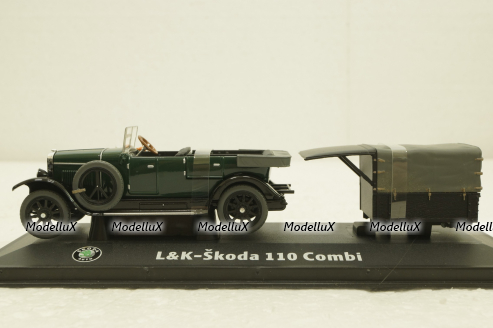 Laurin & Klement-Skoda 110 Kombi, green, 143ABH902HG, Abrex 1:43