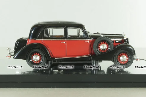 Maybach SW38 Hard top Spohn (Closed) 1935, black/red, 43702, Signature Model 1:43