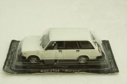 Ваз-2104 жигули, белая, Автолегенды СССР №45 1:43