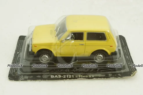ВАЗ-2121 Нива, желтая, lada 1600, Автолегенды СССР №12, DeAgostini 1:43