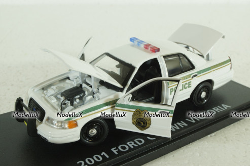 Ford Crown Victoria Miami Police from serial Dexter 2001, 86613, Greenlight 1:43