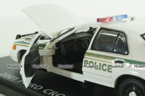 Ford Crown Victoria Miami Police from serial Dexter 2001, 86613, Greenlight 1:43