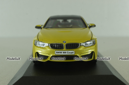 BMW M4 Coupe (F82) 2014, yellow, 070898, Herpa 1:43