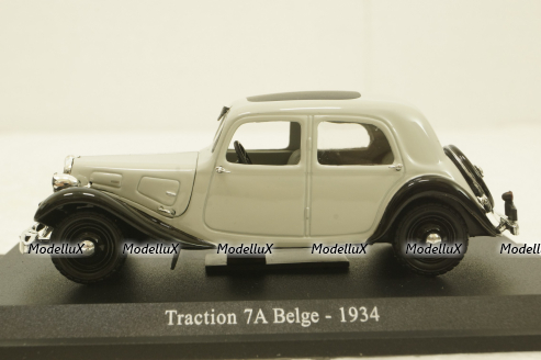 Citroen Traction 7A Belge 1934, gray Atlas 1:43