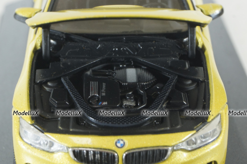 BMW M4 Coupe (F82) 2014, yellow, 070898, Herpa 1:43