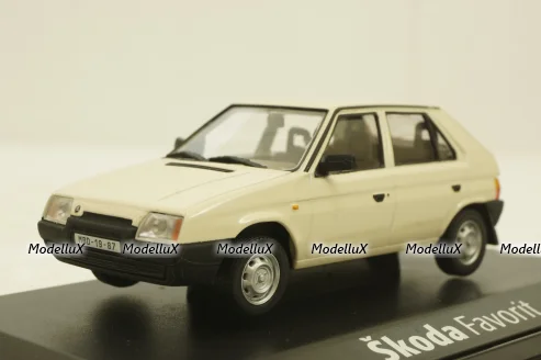 Skoda Favorit, white, 143ABS08EC, Abrex 1:43
