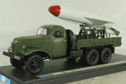 Зис-151 транспортер ракеты П-15, хаки, МБК 1:43
