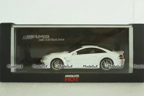 Mercedes SL65 AMG (R230) V12 BITURBO 2009  BLACK SERIES (white), ABSOLUTE HOT 1:43