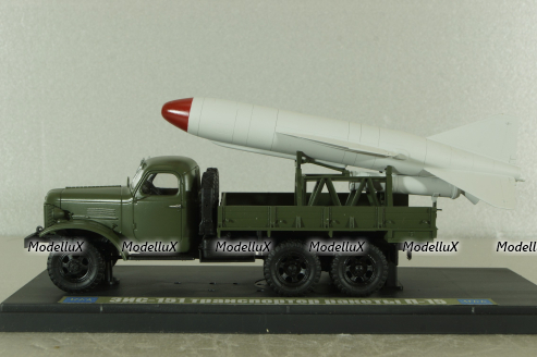 Зис-151 транспортер ракеты П-15, хаки, МБК 1:43