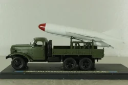 Зис-151 транспортер ракеты П-15, хаки, МБК 1:43