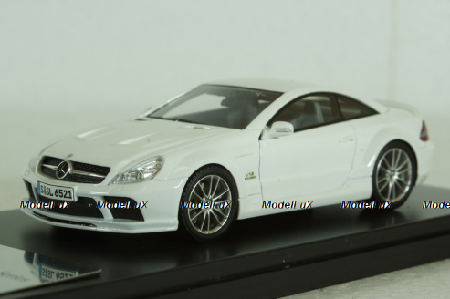 Mercedes SL65 AMG (R230) V12 BITURBO 2009  BLACK SERIES (white), ABSOLUTE HOT 1:43