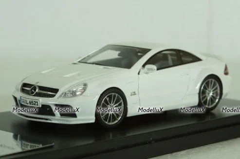 Mercedes SL65 AMG (R230) V12 BITURBO 2009  BLACK SERIES (white), ABSOLUTE HOT 1:43