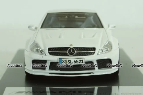 Mercedes SL65 AMG (R230) V12 BITURBO 2009  BLACK SERIES (white), ABSOLUTE HOT 1:43