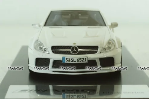 Mercedes SL65 AMG (R230) V12 BITURBO 2009  BLACK SERIES (white), ABSOLUTE HOT 1:43