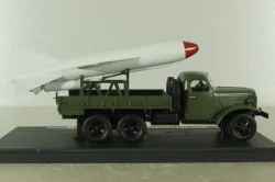 Зис-151 транспортер ракеты П-15, хаки, МБК 1:43