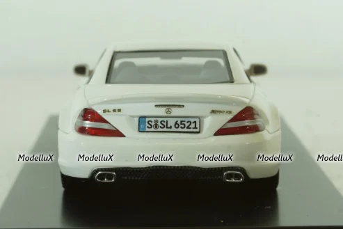 Mercedes SL65 AMG (R230) V12 BITURBO 2009  BLACK SERIES (white), ABSOLUTE HOT 1:43