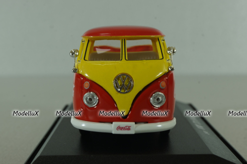 Volkswagen T1  Pickup "Coca-Cola" 1962, red, 442338, Motorcity 1:43