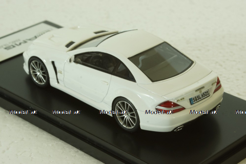 Mercedes SL65 AMG (R230) V12 BITURBO 2009  BLACK SERIES (white), ABSOLUTE HOT 1:43