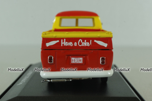 Volkswagen T1  Pickup "Coca-Cola" 1962, red, 442338, Motorcity 1:43