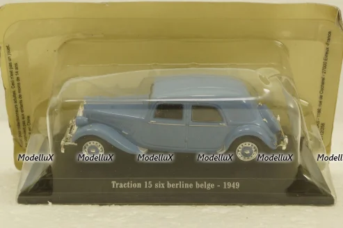Citroen Traction 15 Six berline belge 1949, blue Atlas 1:43