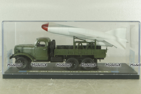 Зис-151 транспортер ракеты П-15, хаки, МБК 1:43