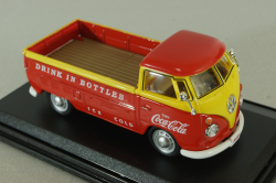 Volkswagen T1  Pickup "Coca-Cola" 1962, red, 442338, Motorcity 1:43