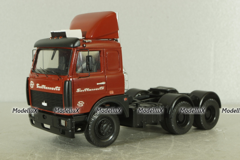 Маз-64226 тягач Совтрансавто, красный By.Volk 1:43