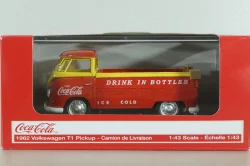 Volkswagen T1  Pickup "Coca-Cola" 1962, red, 442338, Motorcity 1:43