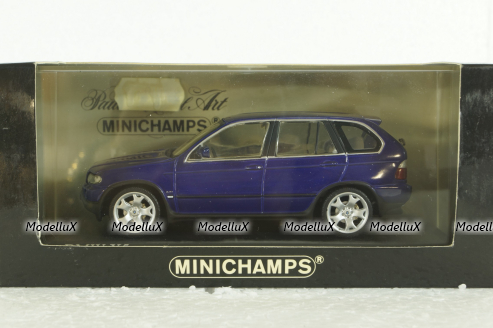 BMW X5 4.8I  E53 1999, purple metallic, 431028475, Minichamps 1:43 