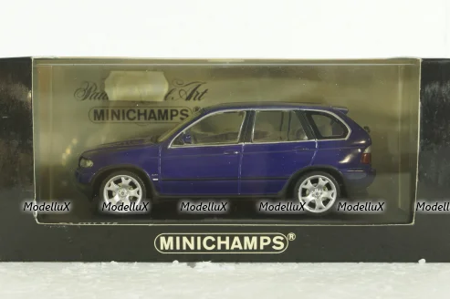 BMW X5 4.8I  E53 1999, purple metallic, 431028475, Minichamps 1:43 