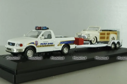 Ford F150 Police with trailer, 94601, Yat Ming 1:43