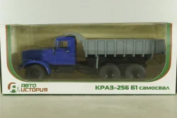 КрАЗ-256 Б1 самосвал синий/серый, Автоистория 1:43
