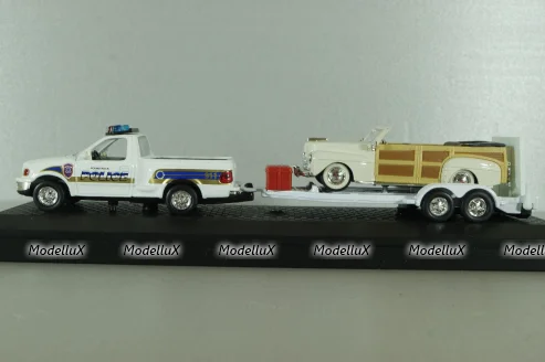 Ford F150 Police with trailer, 94601, Yat Ming 1:43