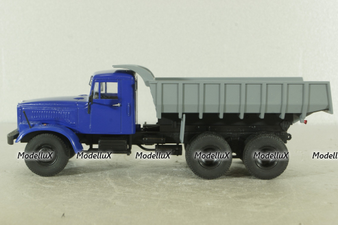 КрАЗ-256 Б1 самосвал синий/серый, Автоистория 1:43