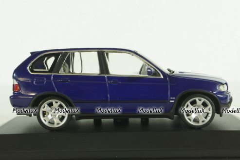 BMW X5 4.8I  E53 1999, purple metallic, 431028475, Minichamps 1:43 