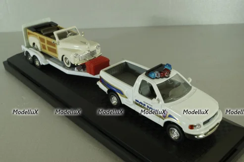Ford F150 Police with trailer, 94601, Yat Ming 1:43