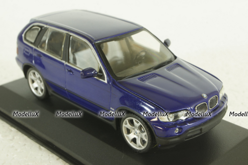 BMW X5 4.8I  E53 1999, purple metallic, 431028475, Minichamps 1:43 