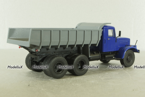 КрАЗ-256 Б1 самосвал синий/серый, Автоистория 1:43