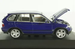 BMW X5 4.8I  E53 1999, purple metallic, 431028475, Minichamps 1:43 