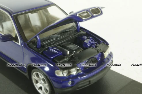 BMW X5 4.8I  E53 1999, purple metallic, 431028475, Minichamps 1:43 