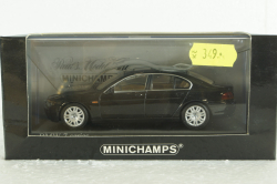 BMW 745I E65 2001, black metallic, 431020202, Minichamps 1:43 