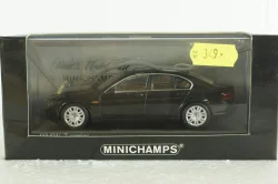 BMW 745I E65 2001, black metallic, 431020202, Minichamps 1:43 