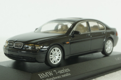 BMW 745I E65 2001, black metallic, 431020202, Minichamps 1:43 