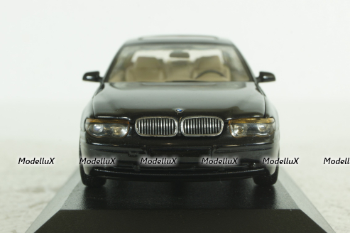 BMW 745I E65 2001, black metallic, 431020202, Minichamps 1:43 