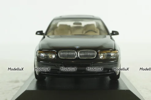 BMW 745I E65 2001, black metallic, 431020202, Minichamps 1:43 